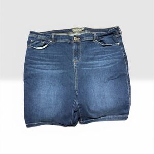 torrid Dark Blue Stretch Denim Shorts